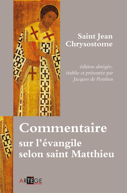 ebook cover of Commentaire sur l'évangile selon saint Matthieu, by Jean Chrysostome