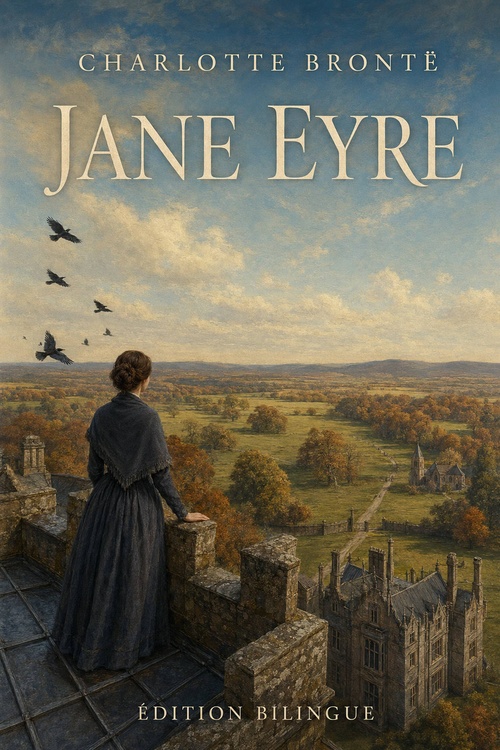 ebook cover of Jane Eyre, by Charlotte Bronte