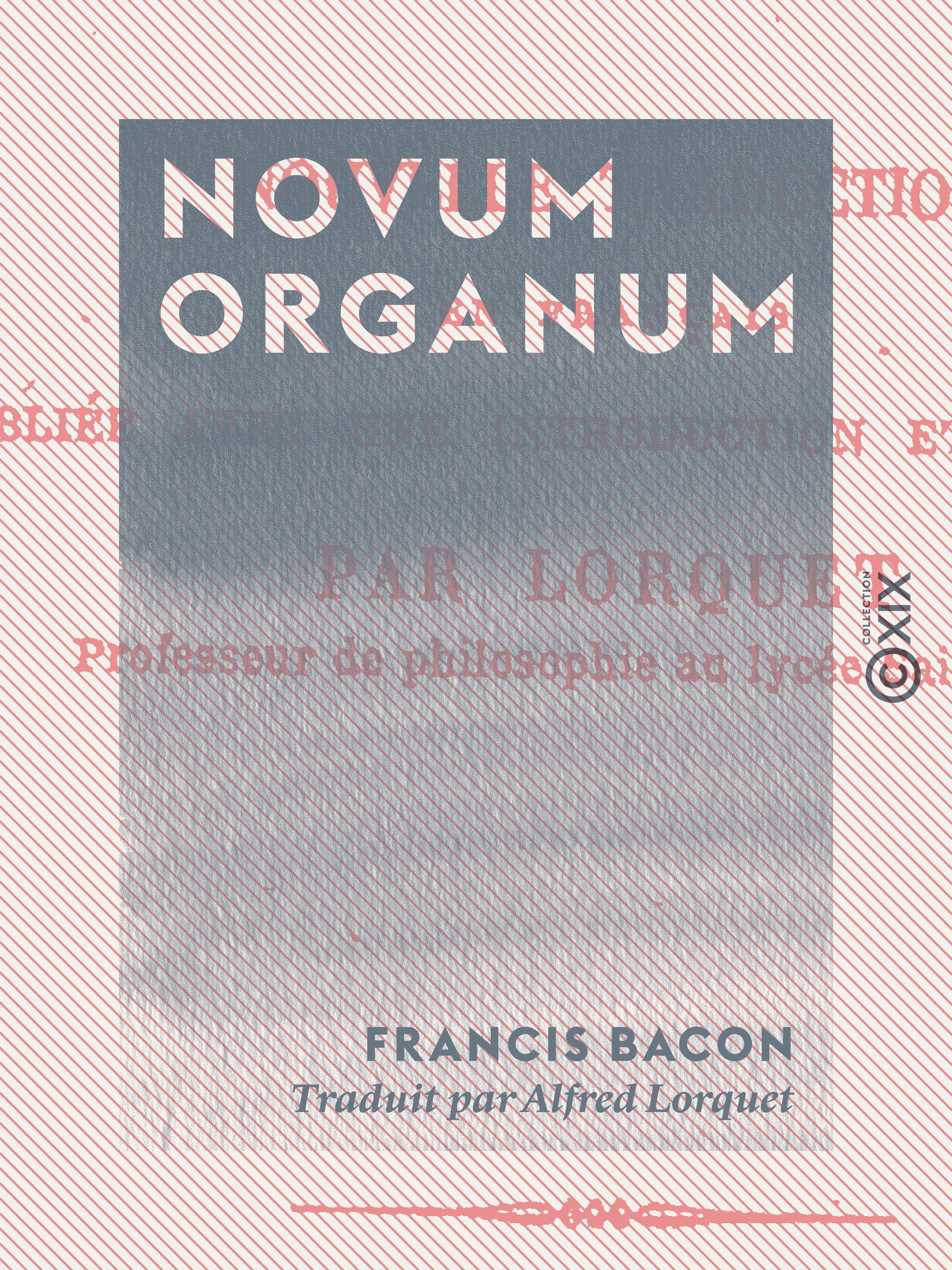 Couverture ebook de Novum organum, de Francis Bacon