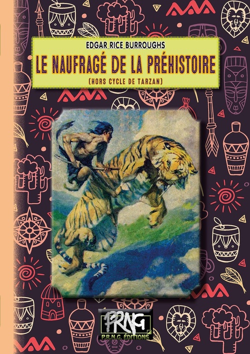 ebook cover of Le Naufragé de la Préhistoire, by Edgar Rice Burroughs