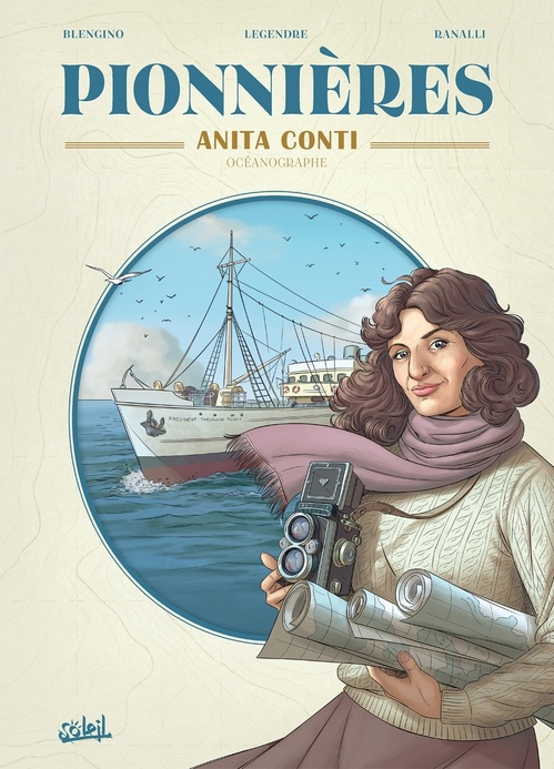 Couverture ebook de Pionnières - Anita Conti, de Luca Blengino