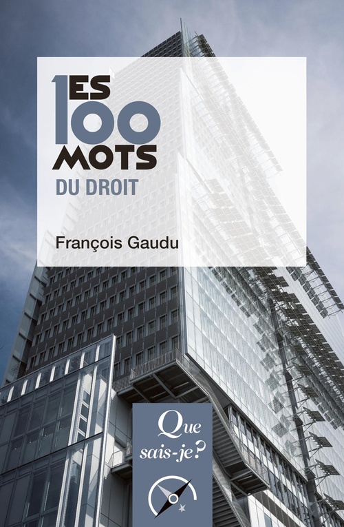 ebook cover of Les 100 mots du droit, by François Gaudu