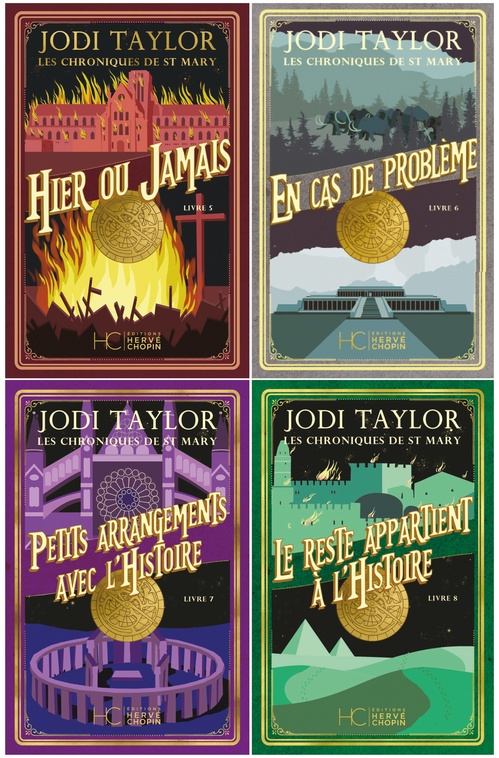 Couverture ebook de Pack Les Chroniques de St Mary - Tomes 5 à 8, de Jodi Taylor