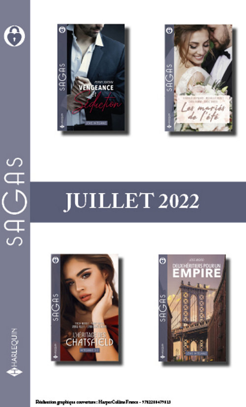 Couverture ebook de Pack mensuel Sagas - 14 romans (Juillet 2022), de Collectif