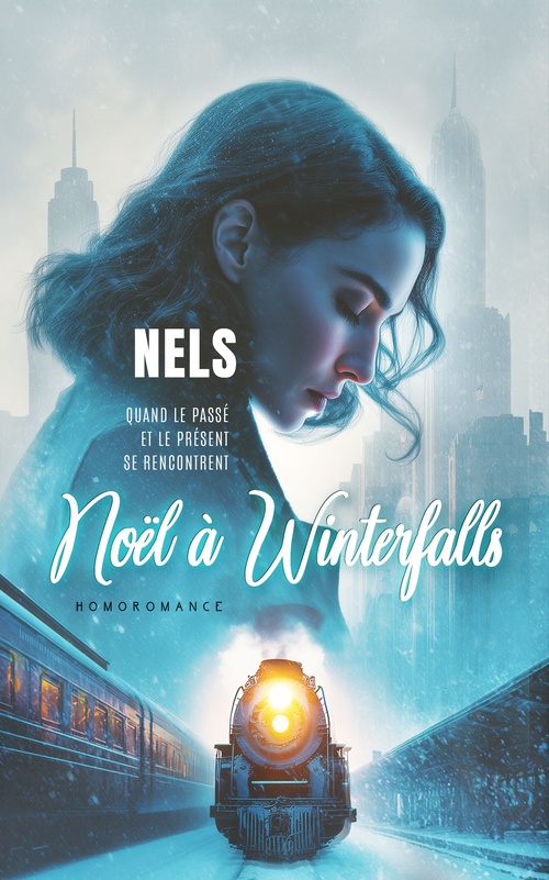 Couverture ebook de Noël à Winterfalls (Livre lesbien, roman lesbien) romance de noël - amour interdit, de Nels, Livre Lesbien - Homoromance Editions