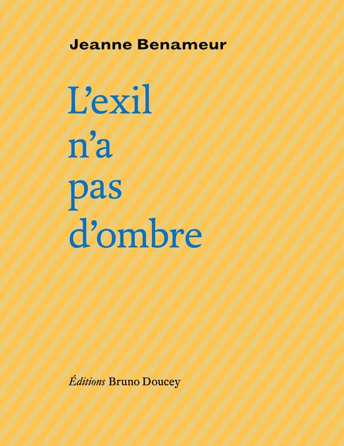 ebook cover of L'exil n'a pas d'ombre, by Jeanne Benameur