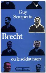 Couverture ebook de Brecht ou le soldat mort, de Guy Scarpetta
