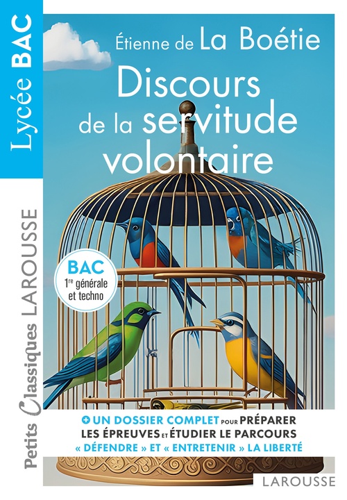 ebook cover of Discours de la servitude volontaire d'Etienne de La Boétie - Petits Classiques Larousse - BAC, by Etienne de La Boétie