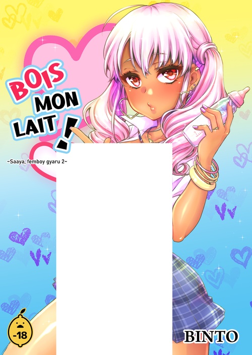 Couverture ebook de Saaya, femboy gyaru - Tome 2 Bois mon lait, de Binto