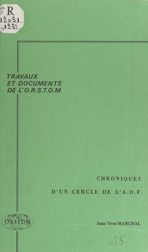 Couverture ebook de Chroniques d'un cercle de l'A.O.F., de Jean-Yves Marchal