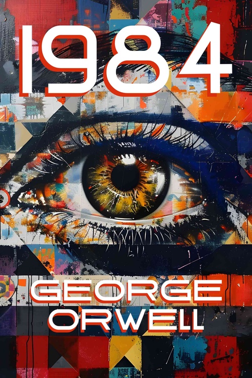 ebook cover of 1984, by George Orwell