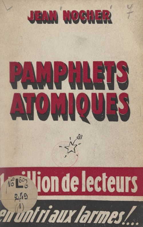 ebook cover of Pamphlets atomiques, by Jean Nocher