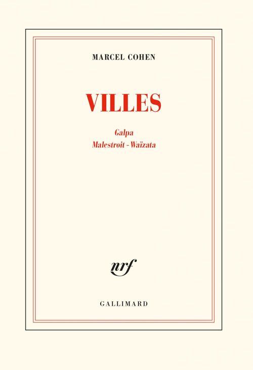 ebook cover of Villes, by Marcel Cohen