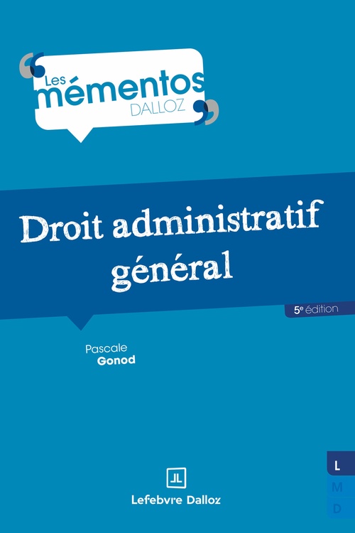 Couverture ebook de Droit administratif général. 5e éd., de Pascale Gonod