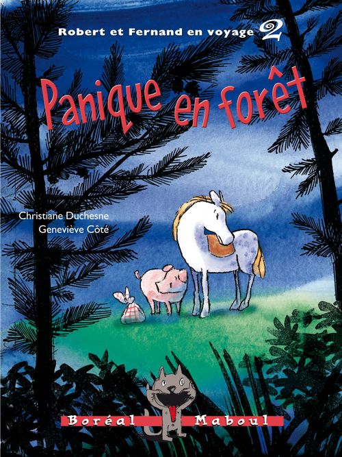 Couverture ebook de Panique en forêt, de Christiane Duchesne