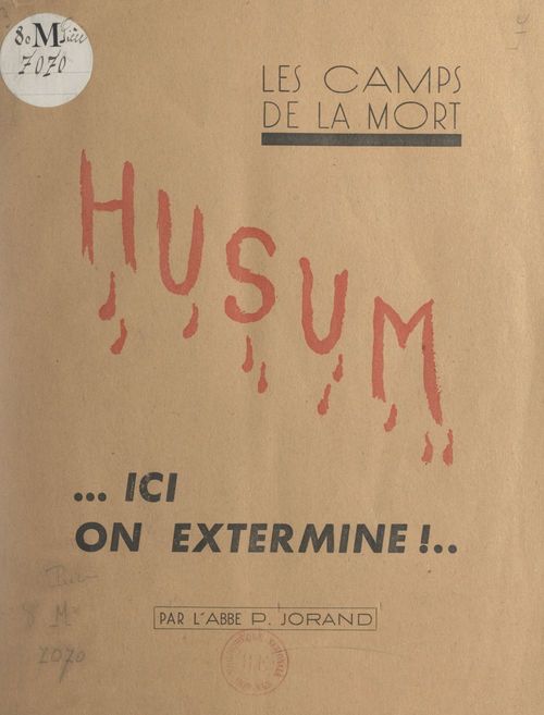 Couverture ebook de Les Camps de la mort : Husum, de P. Jorand