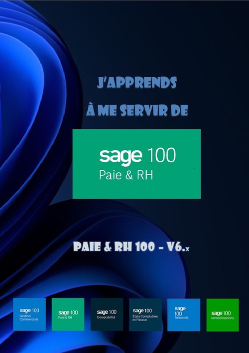 ebook cover of J'apprends à me servir de Sage 100. Paie et RH 100 - v6.x, by Joël Green