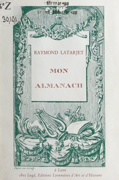 Couverture ebook de Mon almanach, de Raymond Latarjet
