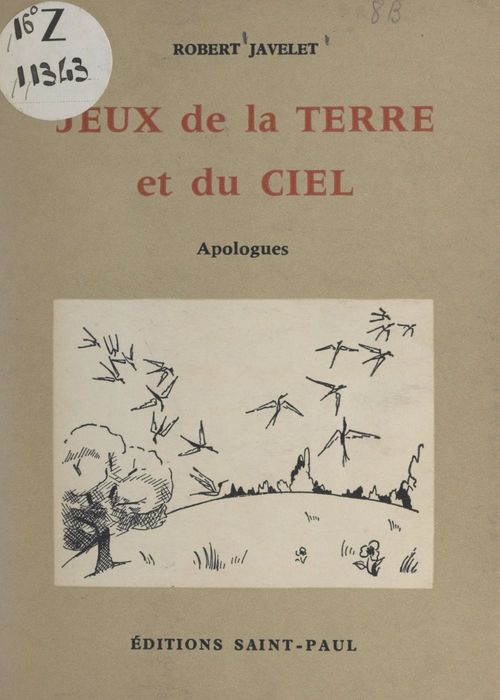 Couverture ebook de Jeux de la terre et du ciel, de Robert Javelet