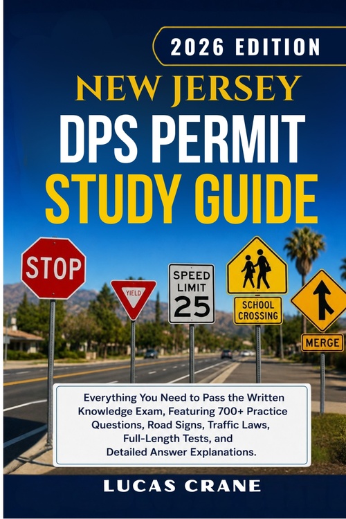 Couverture ebook de NEW JERSEY MVC  Permit Study Guide-2026 EDITION, de Lucas Crane