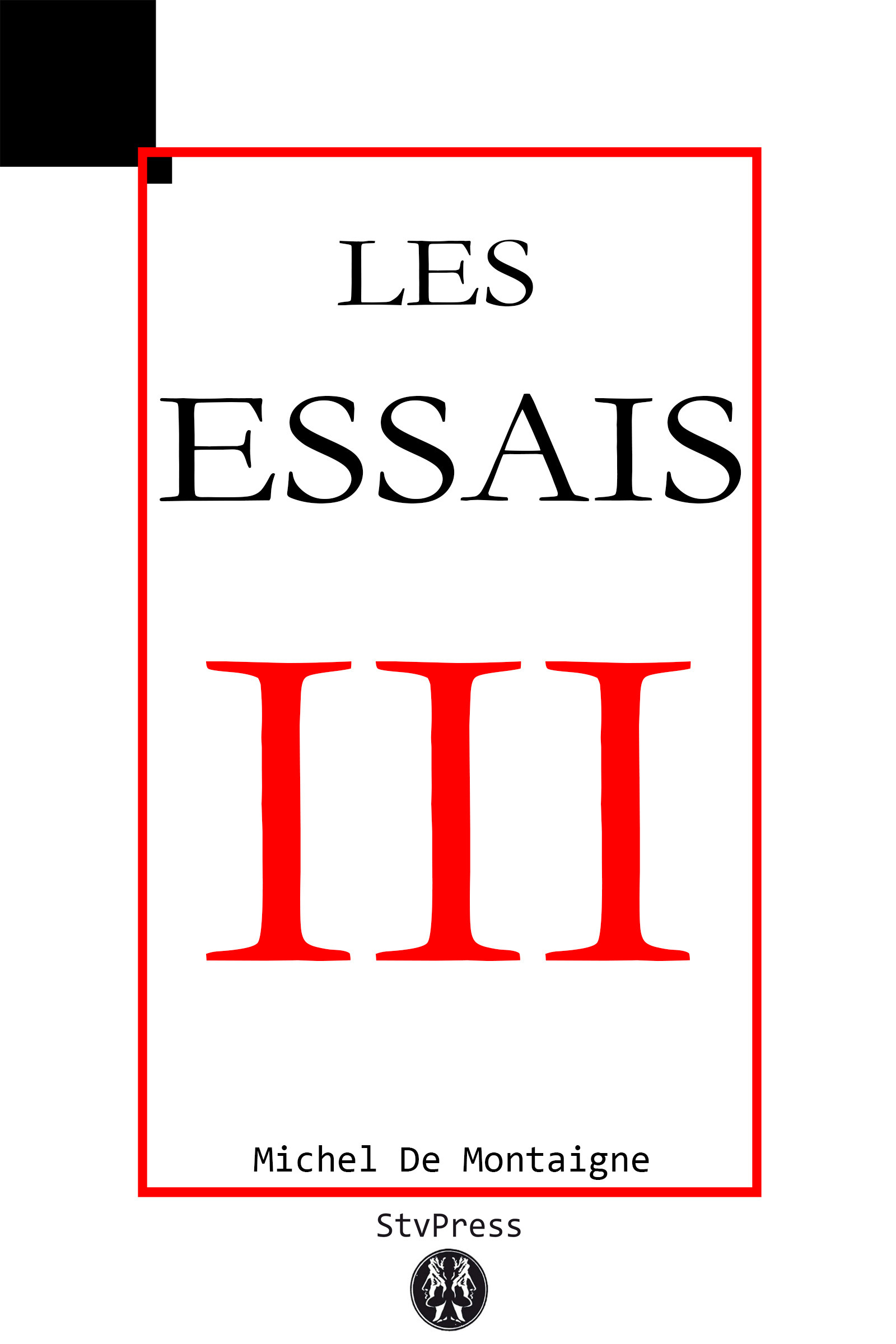 ebook cover of Les Essais, by Michel de Montaigne