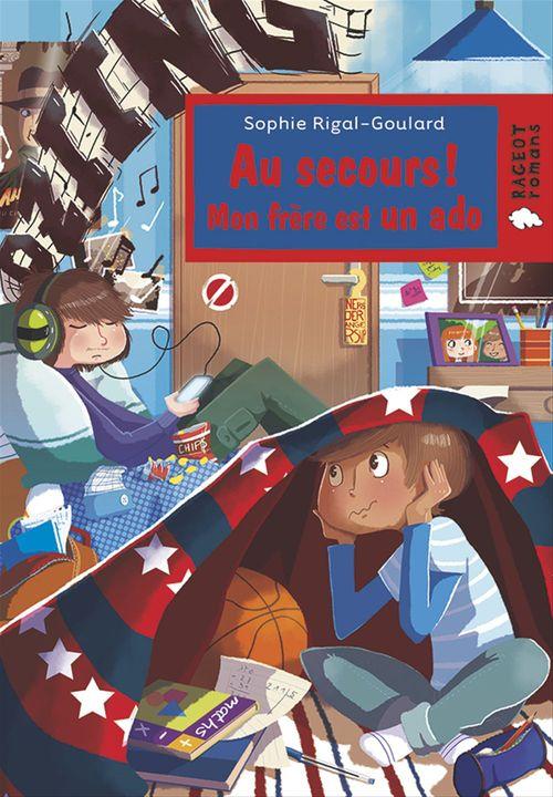 Couverture ebook de Au secours, mon frère est un ado, de Sophie Rigal-Goulard
