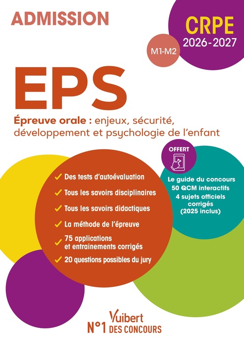 ebook cover of CRPE 2026-2027 - EPS - Epreuve orale d'entretien (M1-M2), by Aurore Huchez, Philippe Kapusta, Sylvain Pasqualini, Haimo Groenen, Sophie Necker, Thibaut Kuehn, Marc Loison