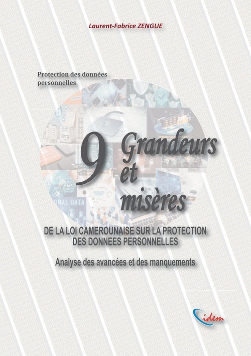 Couverture ebook de Grandeurs et misères de la loi camerounaise relative à la protection des données personnelles, de Laurent-Fabrice Zengue