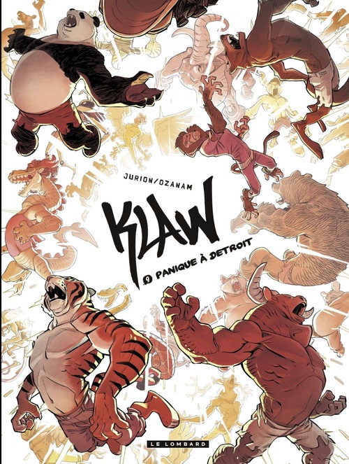 Couverture ebook de Klaw - Tome 9 - Panique à Detroit, de Ozanam, Joël Jurion