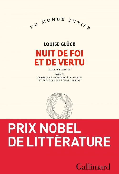 ebook cover of Nuit de foi et de vertu, by Louise Glück