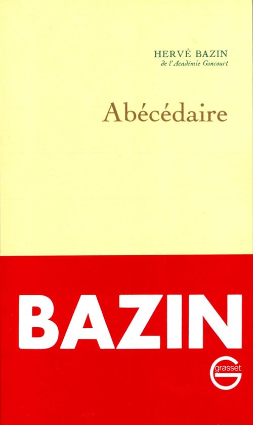 ebook cover of Abécédaire, by Hervé Bazin