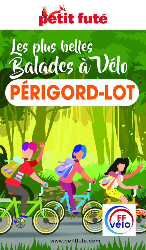 Couverture ebook de BALADES À VÉLO PÉRIGORD-LOT 2022 Petit Futé, de Collectif petit futé