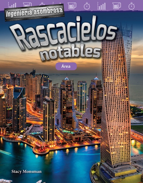 Couverture ebook de Ingeniería asombrosa: Rascacielos notables, de Stacy Monsman, Christina Hill