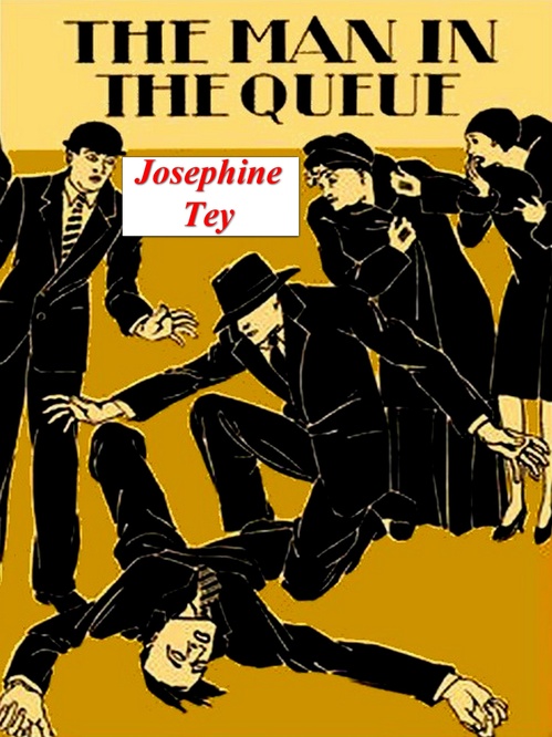 ebook cover of The Man in the Queue, by Josephine Tey
