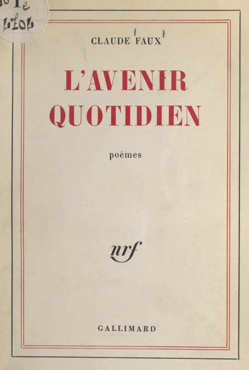 ebook cover of L'avenir quotidien, by Claude Faux