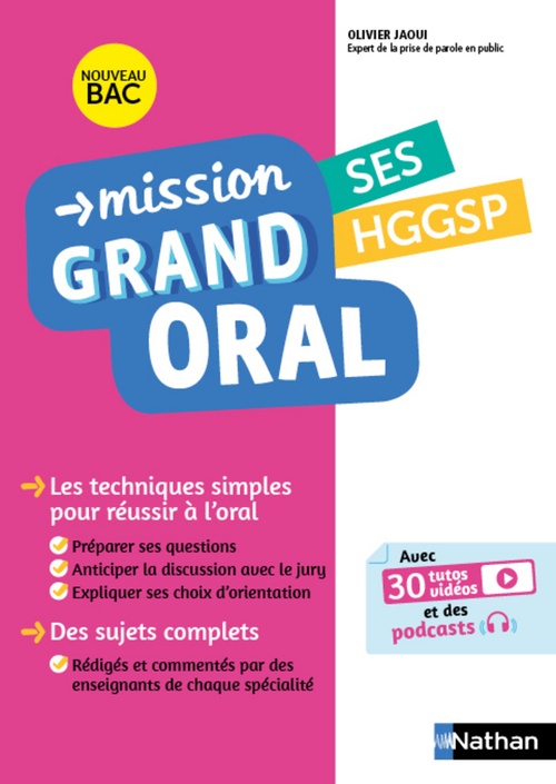 Couverture ebook de Mission Grand Oral SES / HGGSP, de Pierre-Antoine Desrousseaux, Etienne Scharr, Nicolas Coppens, Olivier Jaoui