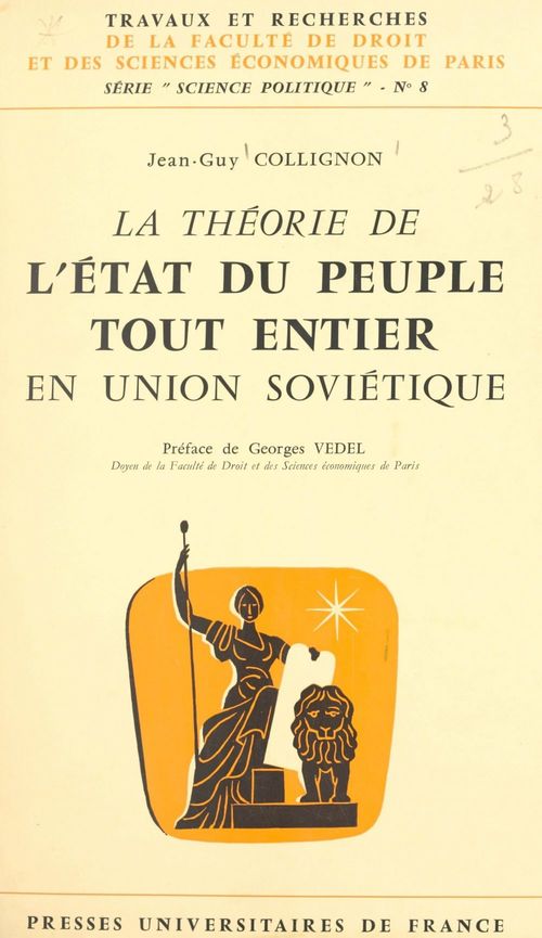 ebook cover of La théorie de l'État du peuple tout entier en Union soviétique, by Jean-Guy Collignon