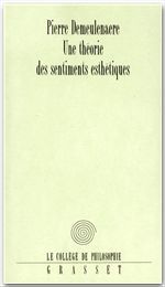 ebook cover of Théorie des sentiments esthétiques, by Pierre Demeulenaere