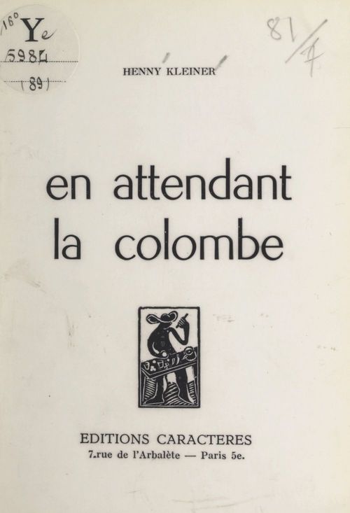 ebook cover of En attendant la colombe, by Henny Kleiner