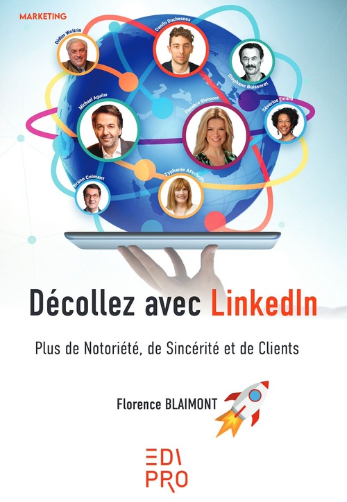 Couverture ebook de Décollez avec LinkedIn, de Florence Blaimont