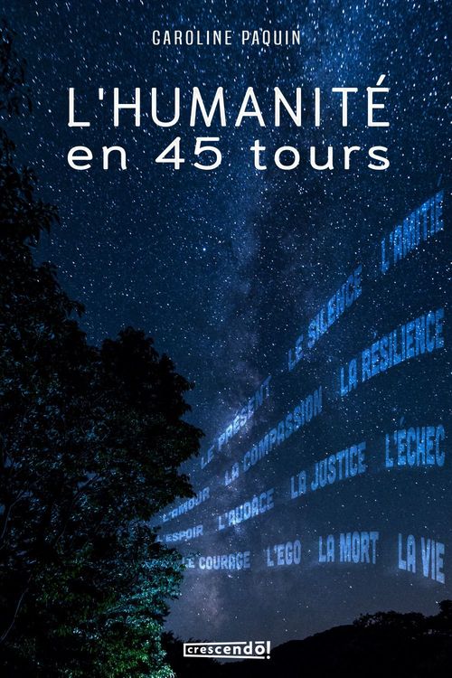 ebook cover of L'humanité en 45 tours, by Caroline Paquin