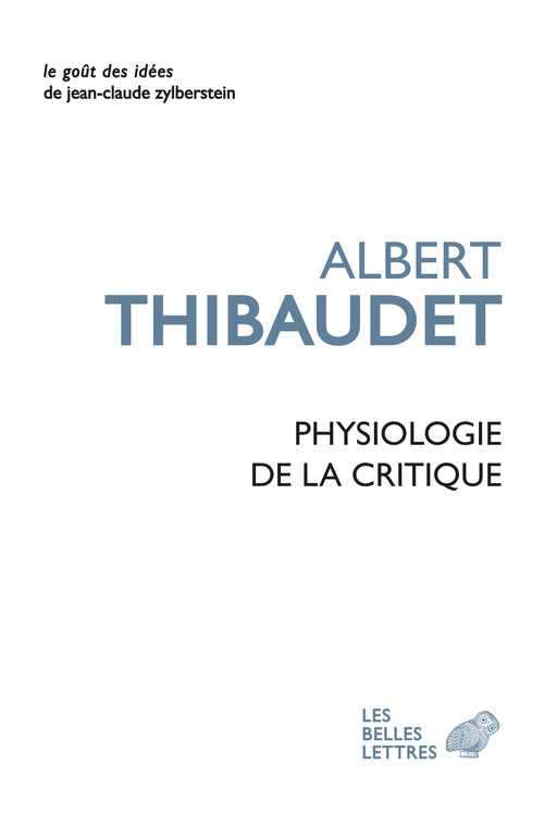 ebook cover of Physiologie de la critique, by Albert Thibaudet