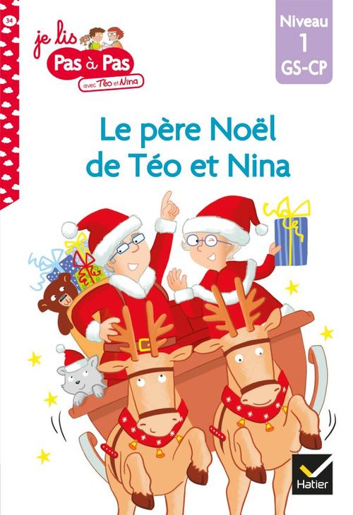 ebook cover of Téo et Nina GS-CP Niveau 1 - Le père Noël de Téo et Nina, by Isabelle Chavigny, Marie-Hélène Van Tilbeurgh