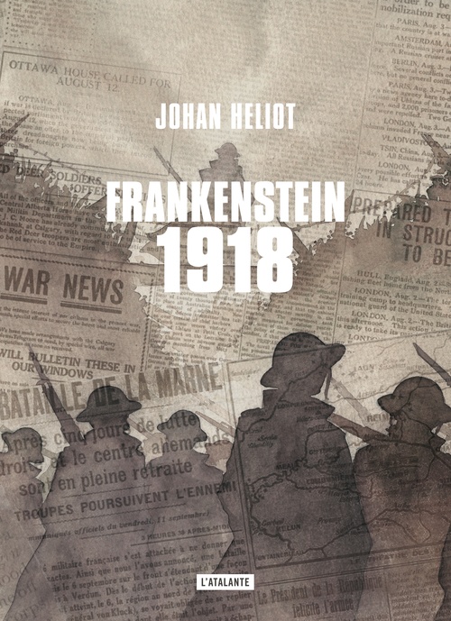 Couverture ebook de Frankenstein 1918, de Johan Heliot