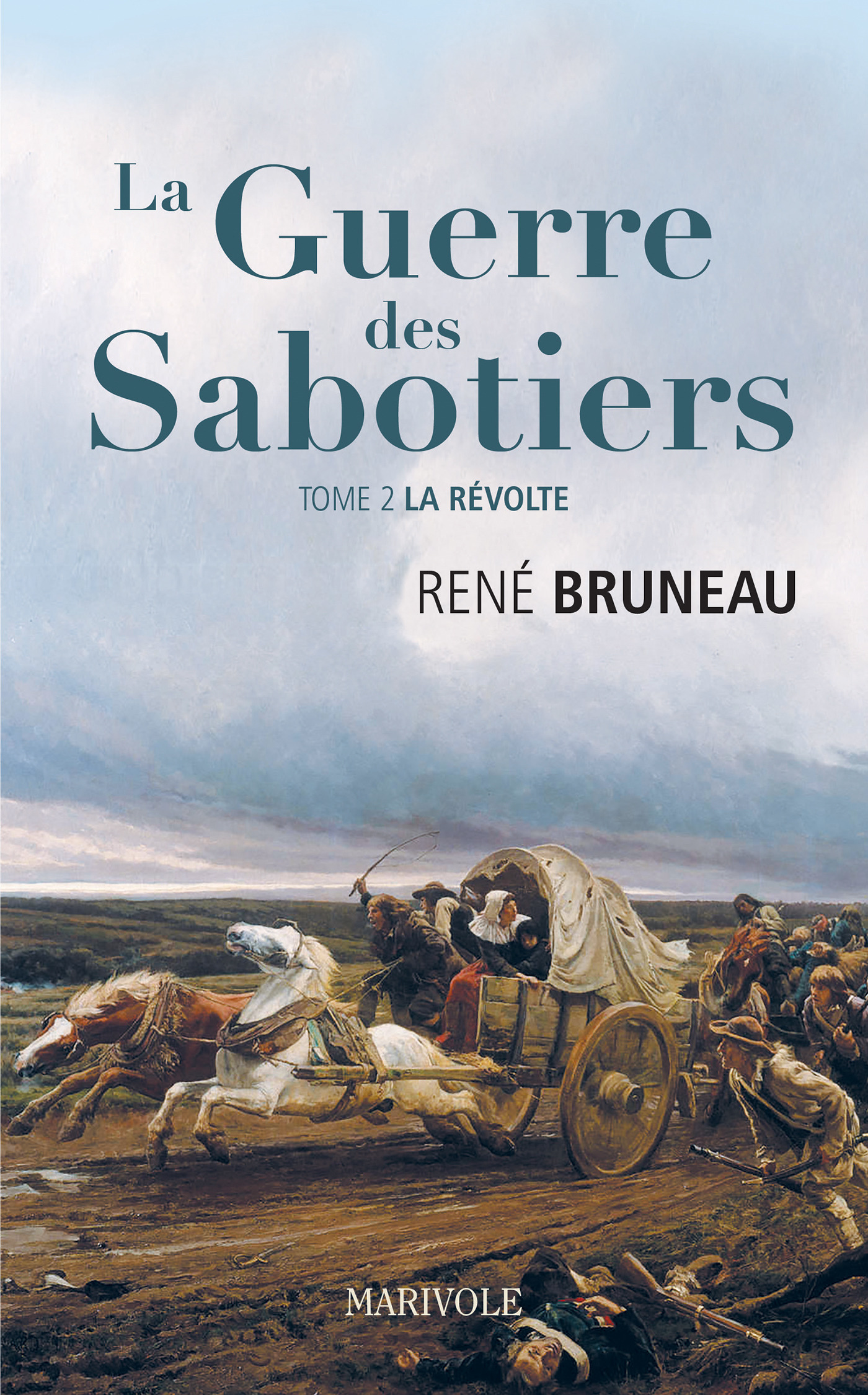Couverture ebook de La Guerre des sabotiers, de Rene Bruneau