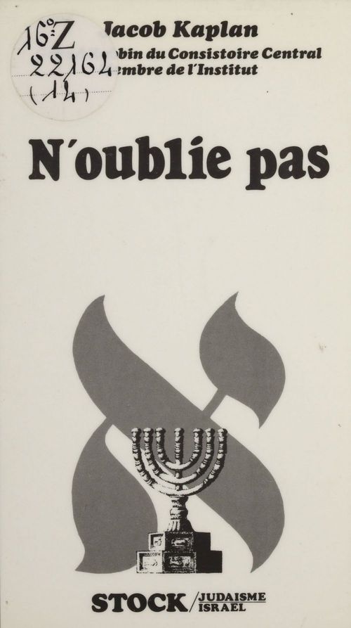 Couverture ebook de N'oublie pas, de Kaplan-J