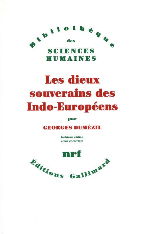 Couverture ebook de Les Dieux souverains des indo-européens, de Georges Dumezil