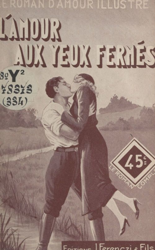 Couverture ebook de L'amour aux yeux fermés, de Alain Berger