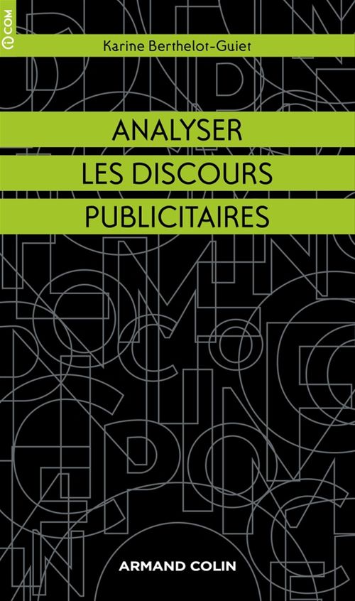 ebook cover of Analyser les discours publicitaires, by Karine Berthelot-guiet