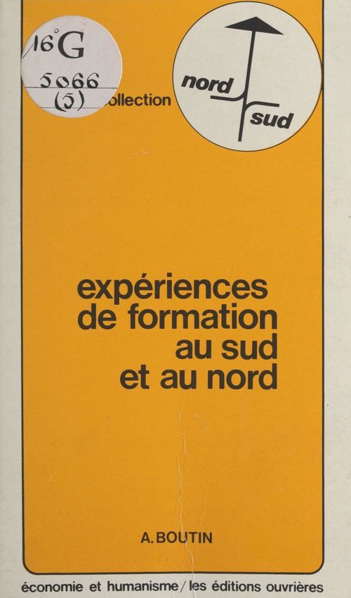 ebook cover of Expériences de formation au Sud et au Nord, by André Boutin